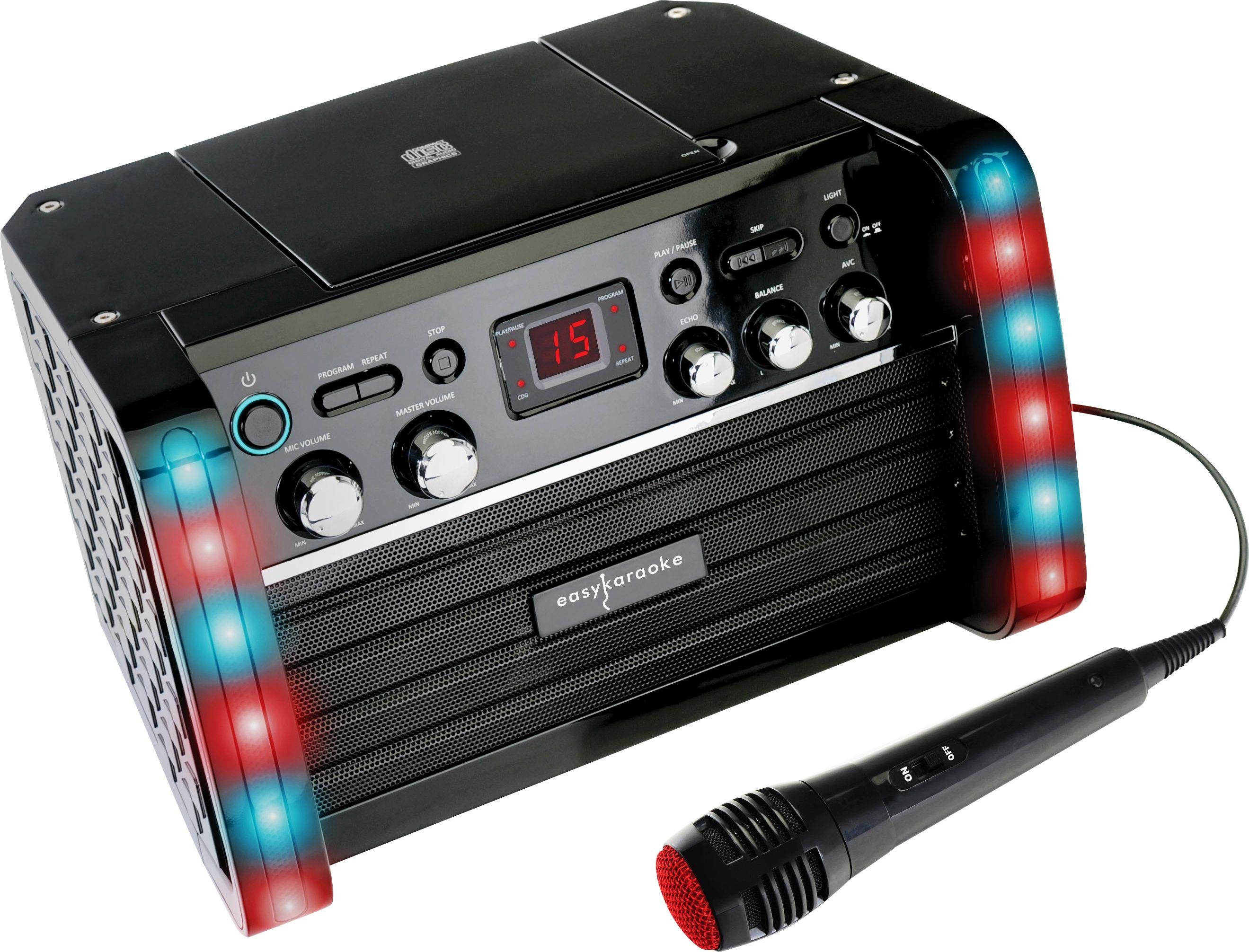 Easy Karaoke - EK212 Karaoke Machine with Lights Review thumbnail