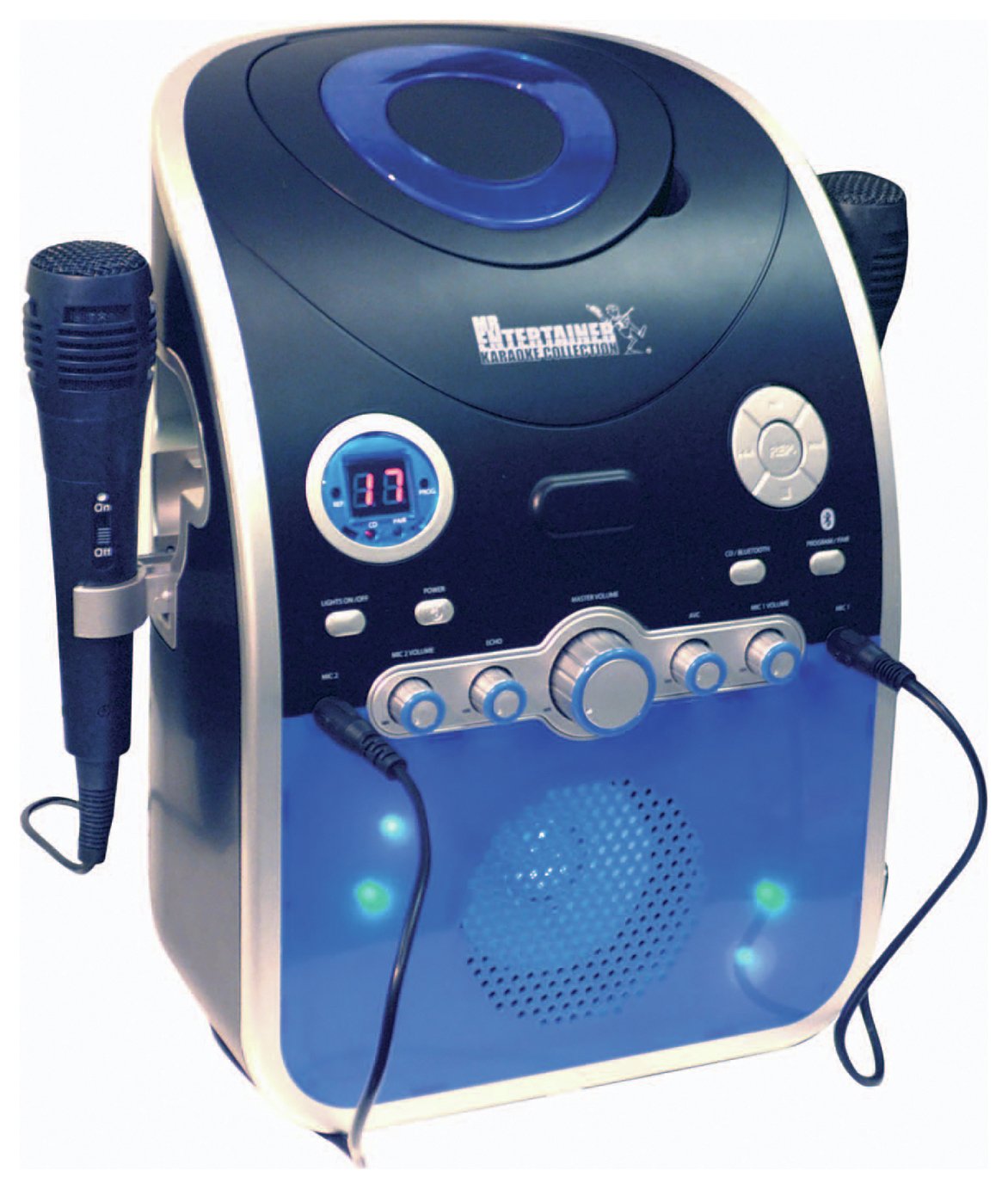 Mr Entertainer CDG Bluetooth Karaoke Machine - Blue. Review thumbnail