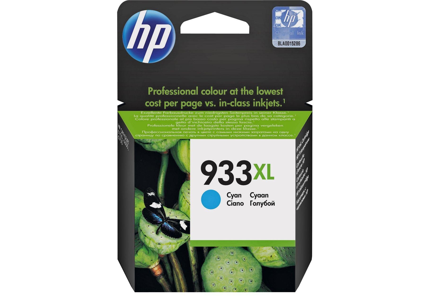 HP 933XL High Yield Cyan Original Ink Cartridge (CN054AE). Review thumbnail